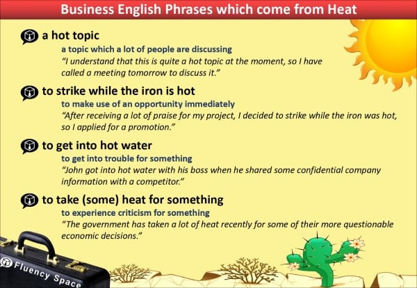 Business English Phrases for a Hot Summer